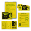 Color Paper, 24 Lb Bond Weight, 8.5 x 14, Solar Yellow, 500/Ream