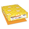 Color Paper, 24 Lb Bond Weight, 8.5 x 11, Cosmic Orange, 500/Ream