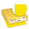 Exact Brights Paper, 20 Lb Bond Weight, 8.5 x 11, Bright Yellow, 500/Ream