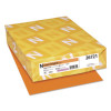 Exact Brights Paper, 20 Lb Bond Weight, 8.5 x 11, Bright Orange, 500/Ream
