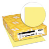 Exact Index Card Stock, 110 Lb Index Weight, 8.5 x 11, Canary, 250/Pack