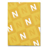 Exact Index Card Stock, 110 Lb Index Weight, 8.5 x 11, Canary, 250/Pack
