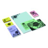 Color Cardstock, 65 Lb Cover Weight, 8.5 x 11, Assorted Pastel Colors, 50/Pack