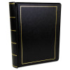 Looseleaf Corporation Minute Book, 1-Subject, Unruled, Black/Gold Cover, (250) 11 x 8.5 Sheets