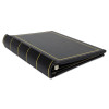Looseleaf Corporation Minute Book, 1-Subject, Unruled, Black/Gold Cover, (250) 11 x 8.5 Sheets