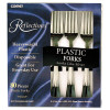 Reflections Heavyweight Plastic Utensils, Fork, Silver, 80/Box