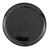 Designerware Plastic Plates, 6" Dia, Black, 10/Pack, 18 Packs/Carton