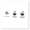 Ecosense Renewable Plant Starch Cutlery, Knife, Plastic, Cream, 50/Pack