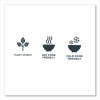 Ecosense Renewable Plant Starch Cutlery, Fork, Plastic, Cream, 50/Pack