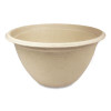 Fiber Barrel Bowls, 12 Oz, 4.5" Diameter x 2.5" h, Natural, Paper, 500/Carton
