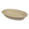 Fiber Bowls, Burrito Bowl, 18 Oz, 8 x 5.3 x 1.6, Natural, Paper, 400/Carton