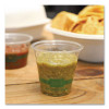 Pla Clear Portion Cups, 3 Oz, Plastic, Clear, 2,500/Carton