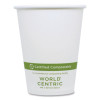 Paper Hot Cups, 8 Oz, White, 1,000/Carton