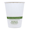 Double Wall Paper Hot Cups, 8 Oz, White, 1,000/Carton