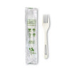 Tpla Wrapped Cutlery, Fork, Plastic, Light Beige 750/Carton