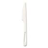 Cutlery Dispenser Refills, Knife, Plastic, White, 100/Bag, 10 Bags/Carton