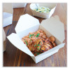 No Tree Folded Takeout Containers, 46 Oz, 5.5 x 6.9 x 2.5, Natural, Sugarcane, 300/Carton