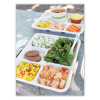 Fiber Foodservice Trays, 5 Compartments, 8.5 x 10.24 x 1.01, Natural, Paper, 400/Carton