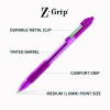 Z-Grip Ballpoint Pen, Retractable, Medium 1 Mm, Assorted Business/Artistic Ink And Barrel Colors, 24/Pack