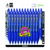 Z-Grip Ballpoint Pen, Retractable, Medium 1 Mm, Blue Ink, Translucent Blue/Blue Barrel, 24/Pack
