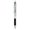 Z-Grip Flight Ballpoint Pen, Retractable, Bold 1.2 Mm, Black Ink, Black/Gray/White Barrel, 12/Pack