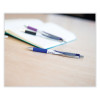 Z-Grip Flight Ballpoint Pen, Retractable, Bold 1.2 Mm, Blue Ink, Black/Blue/White Barrel, 12/Pack