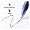 Z-Grip Ballpoint Pen, Retractable, Medium 1 Mm, Black Ink, Clear/Black Barrel, 18/Pack