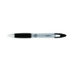 Z-Grip Max Ballpoint Pen, Retractable, Medium 1 Mm, Black Ink, Silver/Black Barrel, 12/Pack