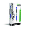 Z-Grip Max Ballpoint Pen, Retractable, Medium 1 Mm, Blue Ink, Silver/Blue Barrel, 12/Pack