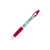 Z-Grip Max Ballpoint Pen, Retractable, Medium 1 Mm, Red Ink, Silver/Red Barrel, 12/Pack
