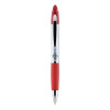 Z-Grip Max Ballpoint Pen, Retractable, Medium 1 Mm, Red Ink, Silver/Red Barrel, 12/Pack