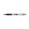 F-301 Ballpoint Pen, Retractable, Fine 0.7 Mm, Black Ink, Stainless Steel/Black Barrel, 2/Pack