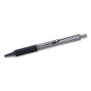 F-402 Ballpoint Pen, Retractable, Fine 0.7 Mm, Black Ink, Stainless Steel/Black Barrel