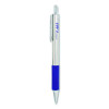 F-402 Ballpoint Pen, Retractable, Fine 0.7 Mm, Blue Ink, Stainless Steel/Blue Barrel
