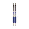 F-402 Ballpoint Pen, Retractable, Fine 0.7 Mm, Blue Ink, Stainless Steel/Blue Barrel, 2/Pack