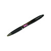 Z-Grip Max Breast Cancer Awareness Ballpoint Pen, Retractable, Bold 1.2 Mm, Black Ink, Silver/Black Barrel, 24/Pack