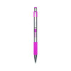 F-301 Breast Cancer Awareness Ballpoint Pen, Retractable, Fine 0.7 Mm, Black Ink, Stainless Steel/Pink Barrel