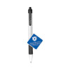 Sarasa Dry X20+ Gel Pen With Antimicrobial Product Protection, Retractable, Fine 0.7 Mm, Black Ink, White/Black Barrel, Dozen