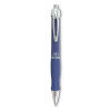 Sarasa Dry X10 Gel Pen, Retractable, Medium 0.7 Mm, Blue Ink, Blue/Silver Barrel, 12/Pack