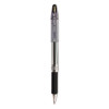 Jimnie Gel Pen, Stick, Medium 0.7 Mm, Black Ink, Clear/Black Barrel, 12/Pack