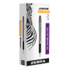 Jimnie Gel Pen, Stick, Medium 0.7 Mm, Black Ink, Clear/Black Barrel, 12/Pack