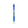 Sarasa Dry Gel X20 Gel Pen, Retractable, Fine 0.5 Mm, Blue Ink, Clear/Blue Barrel, 12/Pack