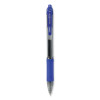 Sarasa Dry Gel X20 Gel Pen, Retractable, Medium 0.7 Mm, Blue Ink, Clear/Blue Barrel, 12/Pack