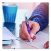 Sarasa Dry X10 Gel Pen, Retractable, Medium 0.7 Mm, Violet Ink, Violet/Silver Barrel, 12/Pack