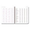 Mina Weekly/Monthly Planner, Floral Artwork, 11 x 8.5, White/Violet/Peach Cover, 12-Month (Jan To Dec): 2026