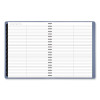 Contemporary Weekly/Monthly Planner, 11.38 x 9, Slate Blue Cover, 12-Month (Jan To Dec): 2026
