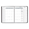 Triple View Weekly Vertical-Column Format Appointment Book, 11 x 8.25, Black Cover, 12-Month (Jan To Dec): 2026