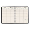Recycled Weekly Vertical-Column Format Appointment Book, 8.75 x 7, Black Cover, 12-Month (Jan To Dec): 2026
