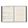 Recycled Weekly Vertical-Column Format Appointment Book, 8.75 x 7, Black Cover, 12-Month (Jan To Dec): 2026