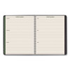 Recycled Weekly Vertical-Column Format Appointment Book, 8.75 x 7, Black Cover, 12-Month (Jan To Dec): 2026